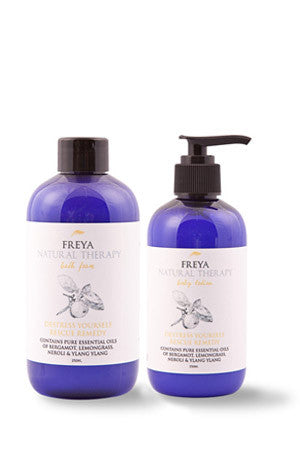 Destress Bath Foam and Body Lotion Gift set